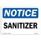 Signmission OSHA Notice, 10" Height, Peel And Stick Wall Graphic, 14" x 10", Landscape, Sanitizer Refill Sign OS-NS-RD-1014-L-18238 - alternate 1